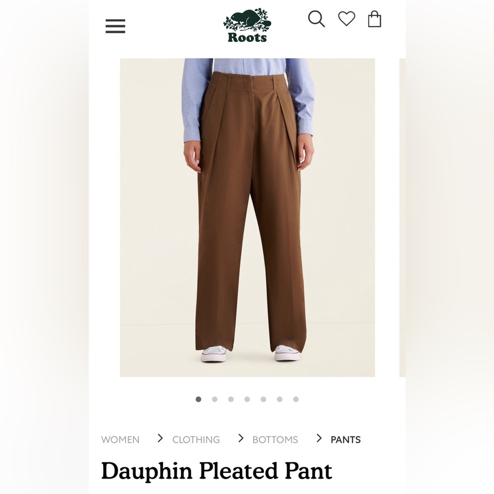 Roots Dauphin Pleated Pants
